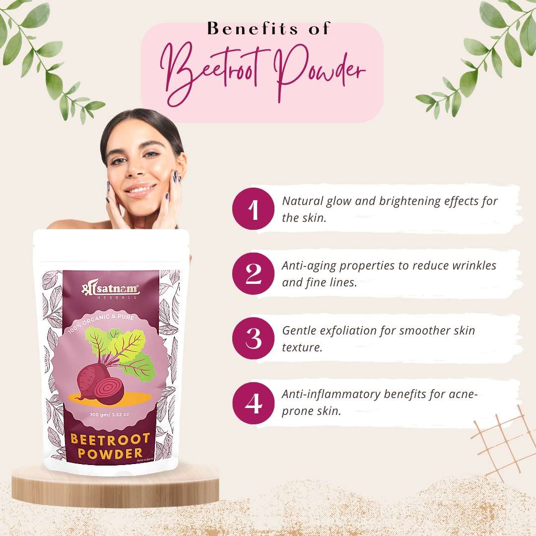 Shree Satnam Herbals Organic Beetroot Powder – 100gm