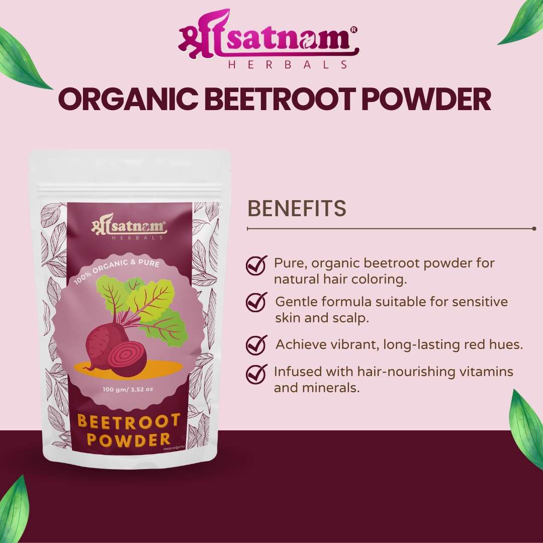 Shree Satnam Herbals Organic Beetroot Powder – 100gm