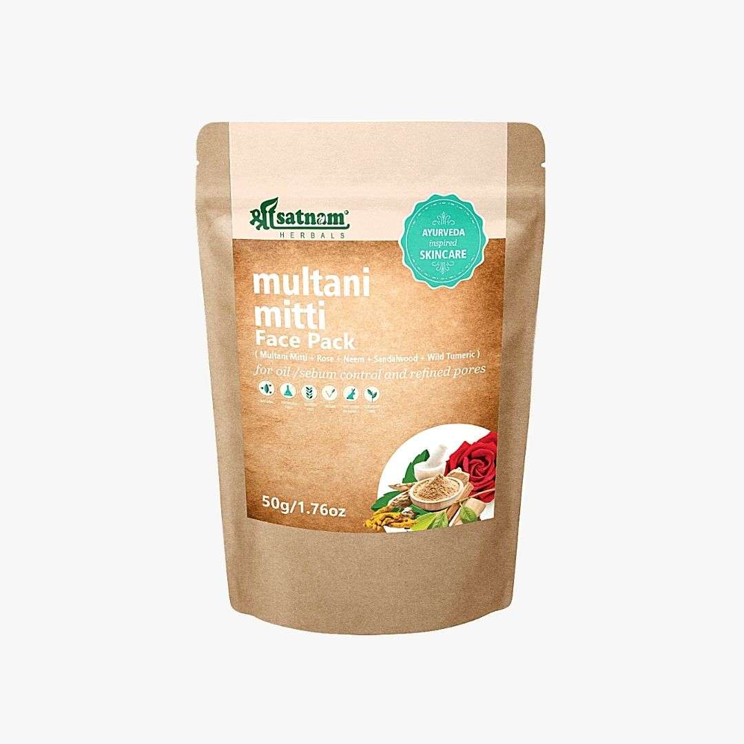 Shree Satnam Herbals Multani Mitti Facepack – 50gm