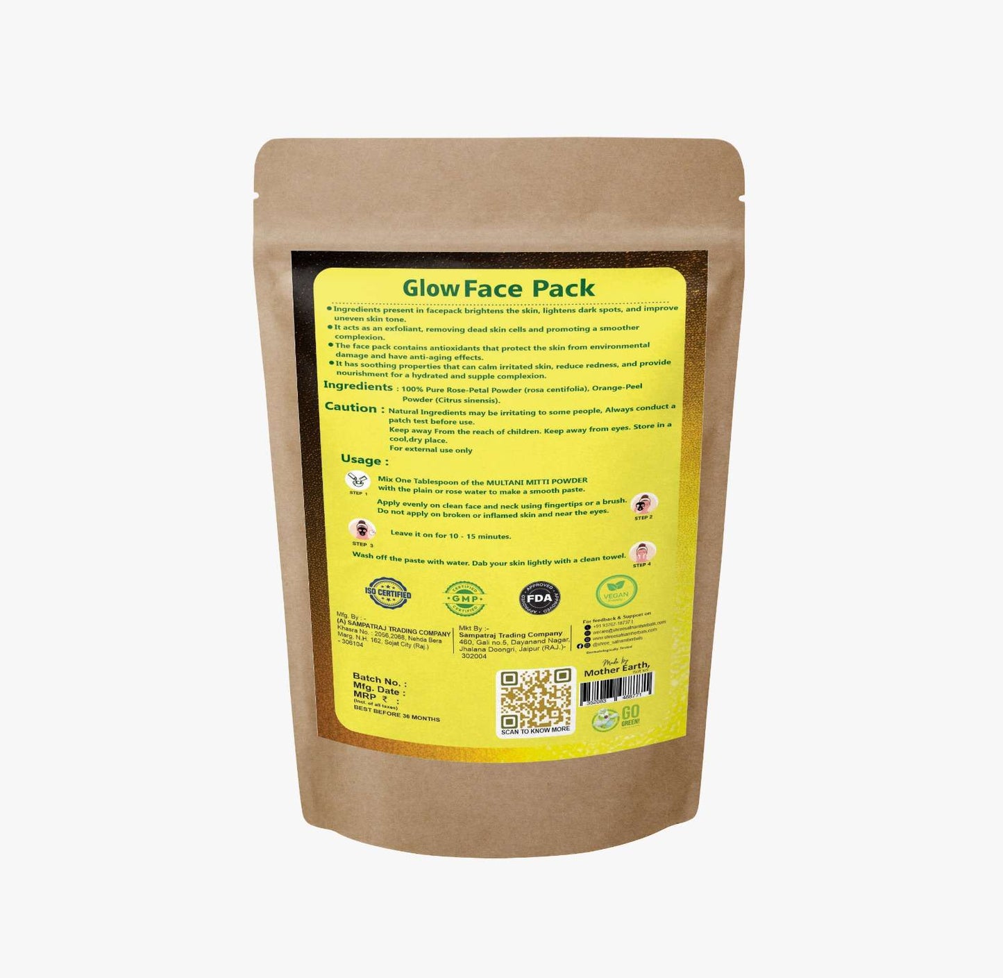 Shree Satnam Herbals Glow Facepack – 50gm