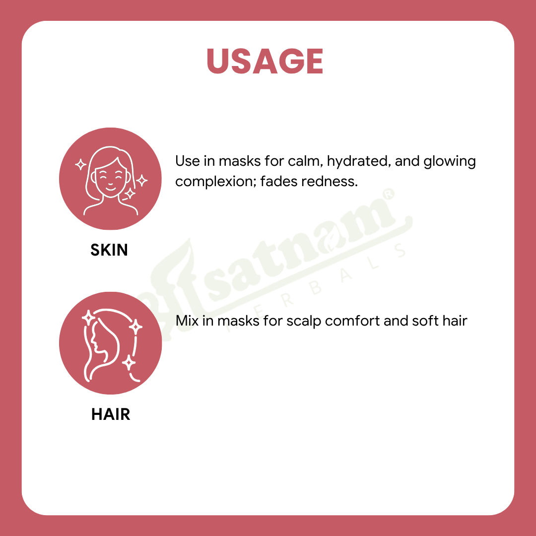 Pure Rose Petal Powder – Gentle Floral Mask for Hydrated, Glowing Skin & Delicate Hair Care (100g)