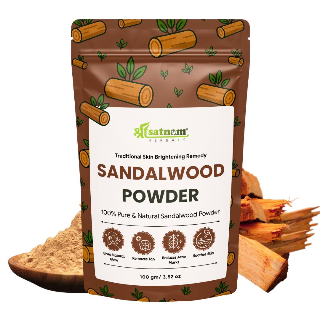 Pure Sandalwood Powder – Aromatic Ayurvedic Remedy for Cooling, Brightening & Calming Sensitive Skin (100g)