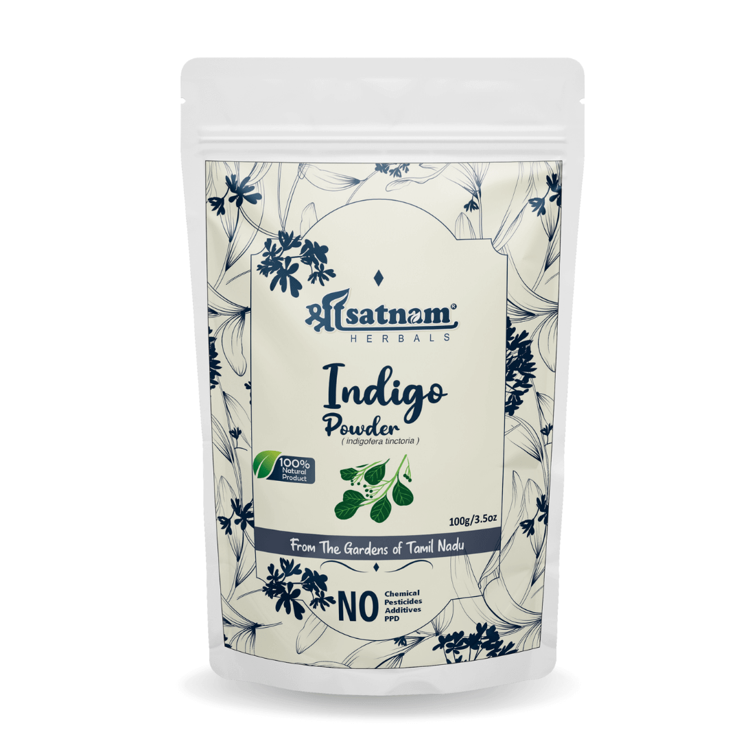 Shree Satnam Herbals Pre-Soaked Ready to apply Henna Paste 400gm & Organic Indigo Leaf Powder 100gm for Rich BLACK shade, Hair Growth, Hairfall Control & Hair Smoothening (Combo Pack of 2)