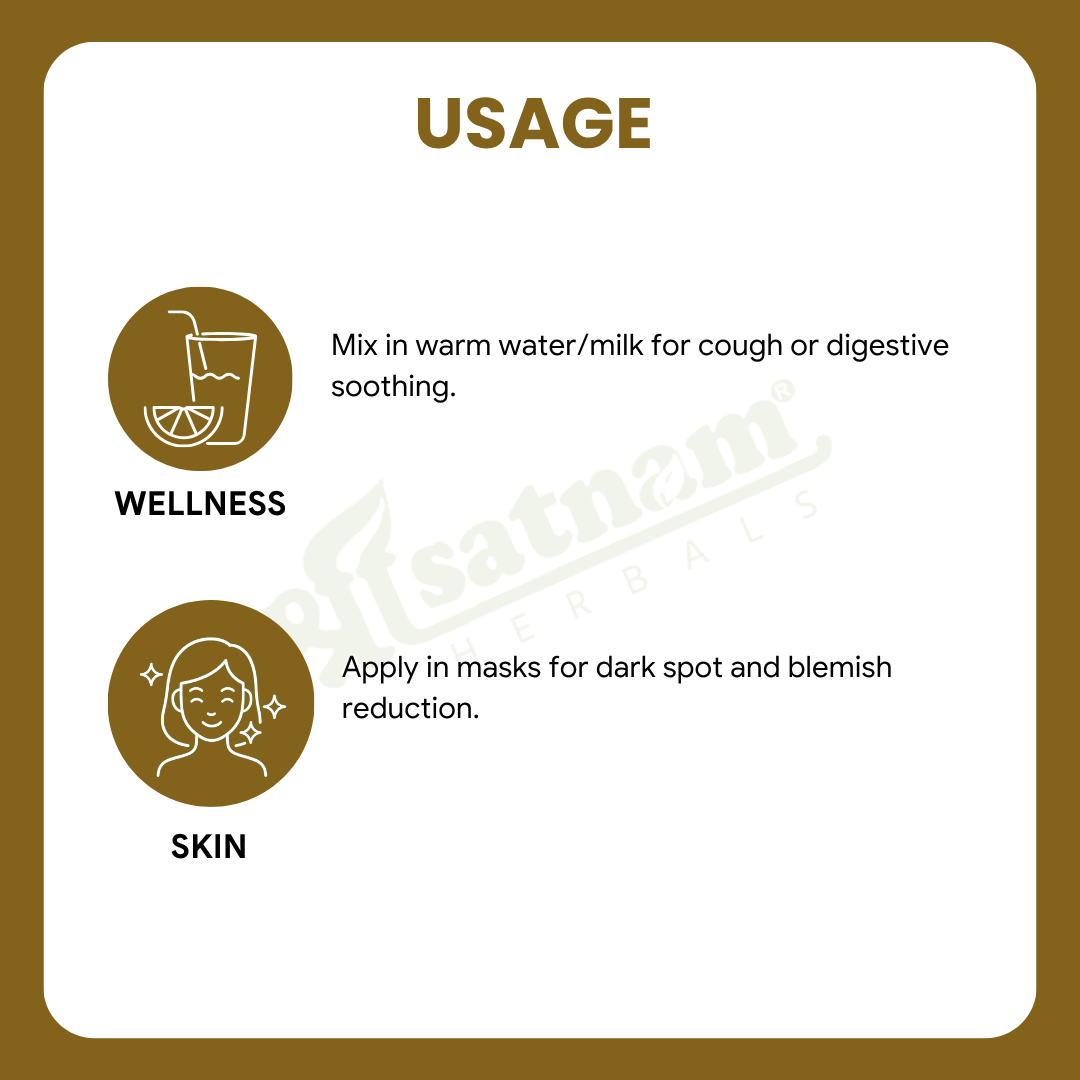 Pure Mulethi Powder (Licorice Root) – Ayurvedic Throat Soother for Digestion, Skin Brightening & Wellness (100g)