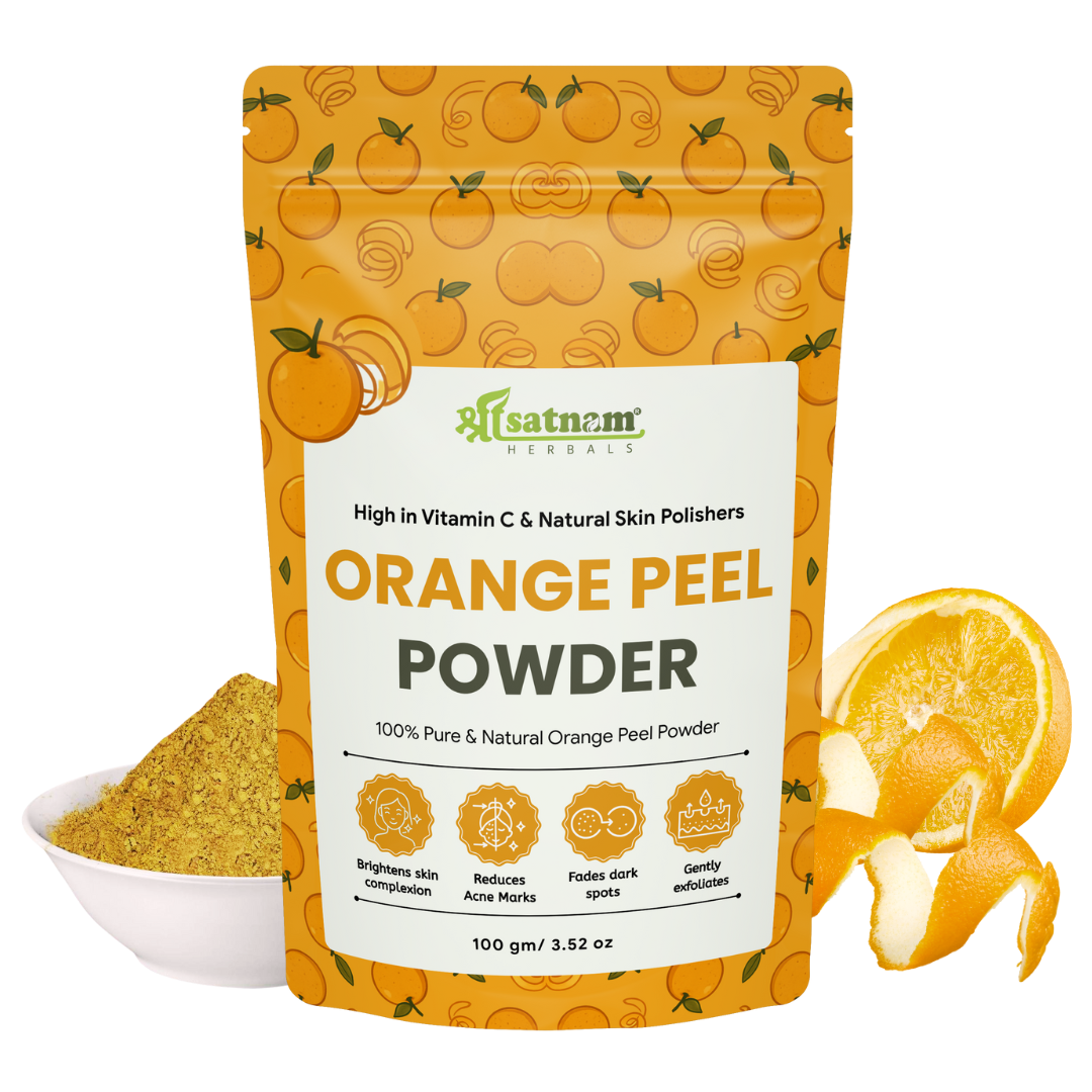 Pure Orange Peel Powder – Natural Vitamin C Exfoliant for Skin Glow, Oil Control & Gentle Detox (100g)