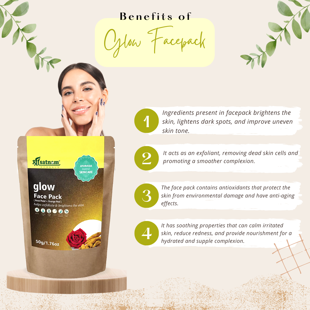 Shree Satnam Herbals Facepack Combo (Multani Mitti, De-tan, Glow) for Natural Glowing Skin & Skin Problems